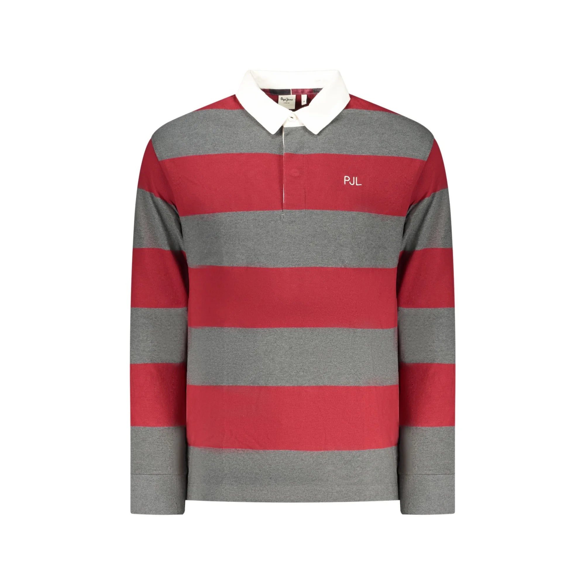 Pepe Jeans Polo Maniche Lunghe Uomo Rossa Ricamo Rosso - foto prodotto